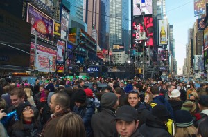 Just another typical Friday afternoon in Times Square...